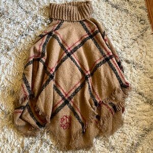 Monogram poncho